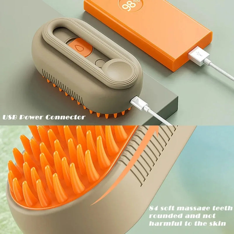 Escova a VAPOR para cães e gatos